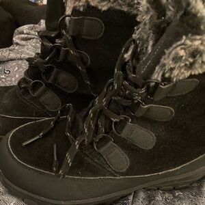 Target Black Faux Fur Winter Boots
